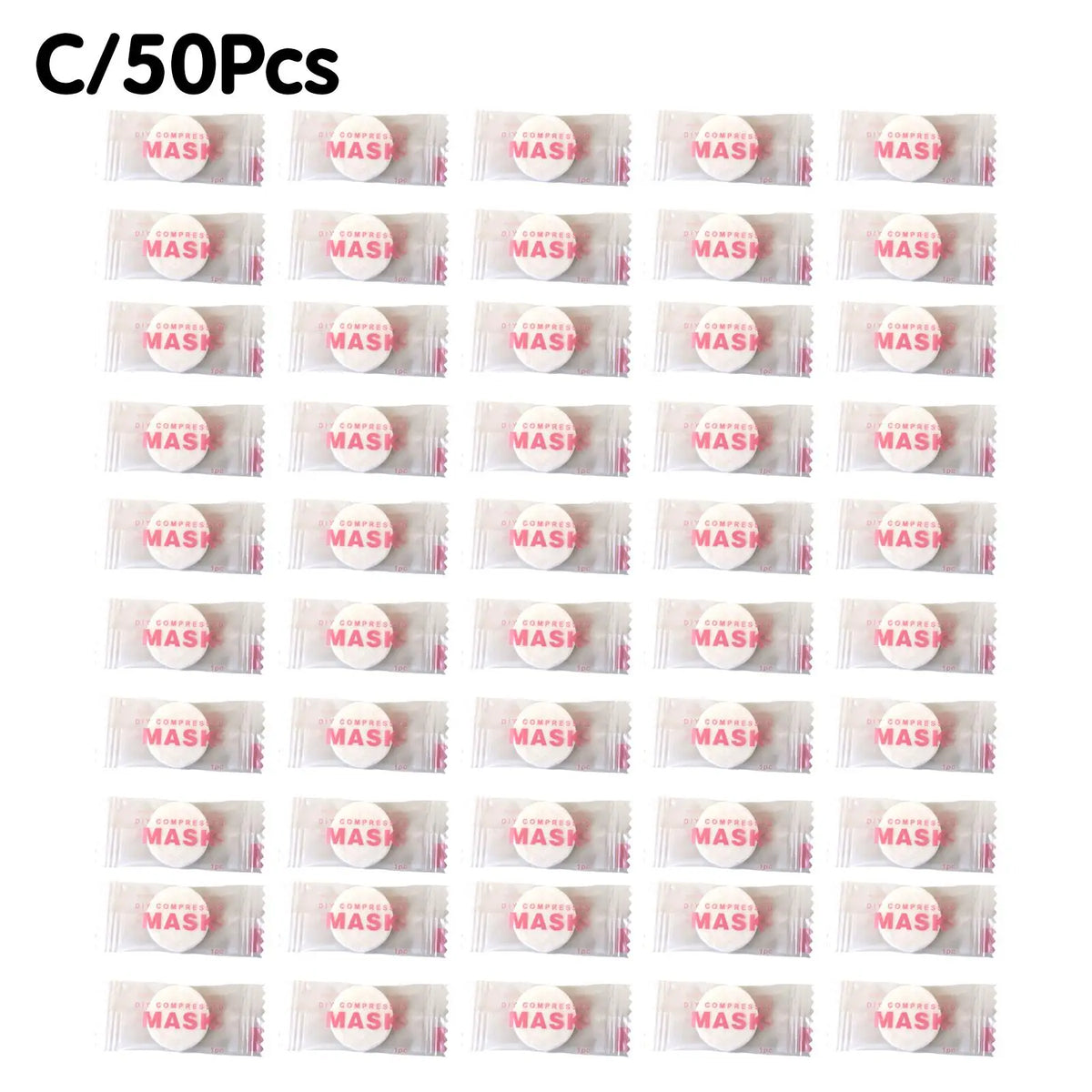 NEW High-end 30/50PCS Disposable Compressed Facial Mask Portable Non-woven Face Mask Facial Towel Coin Cotton Wrapped Tissues